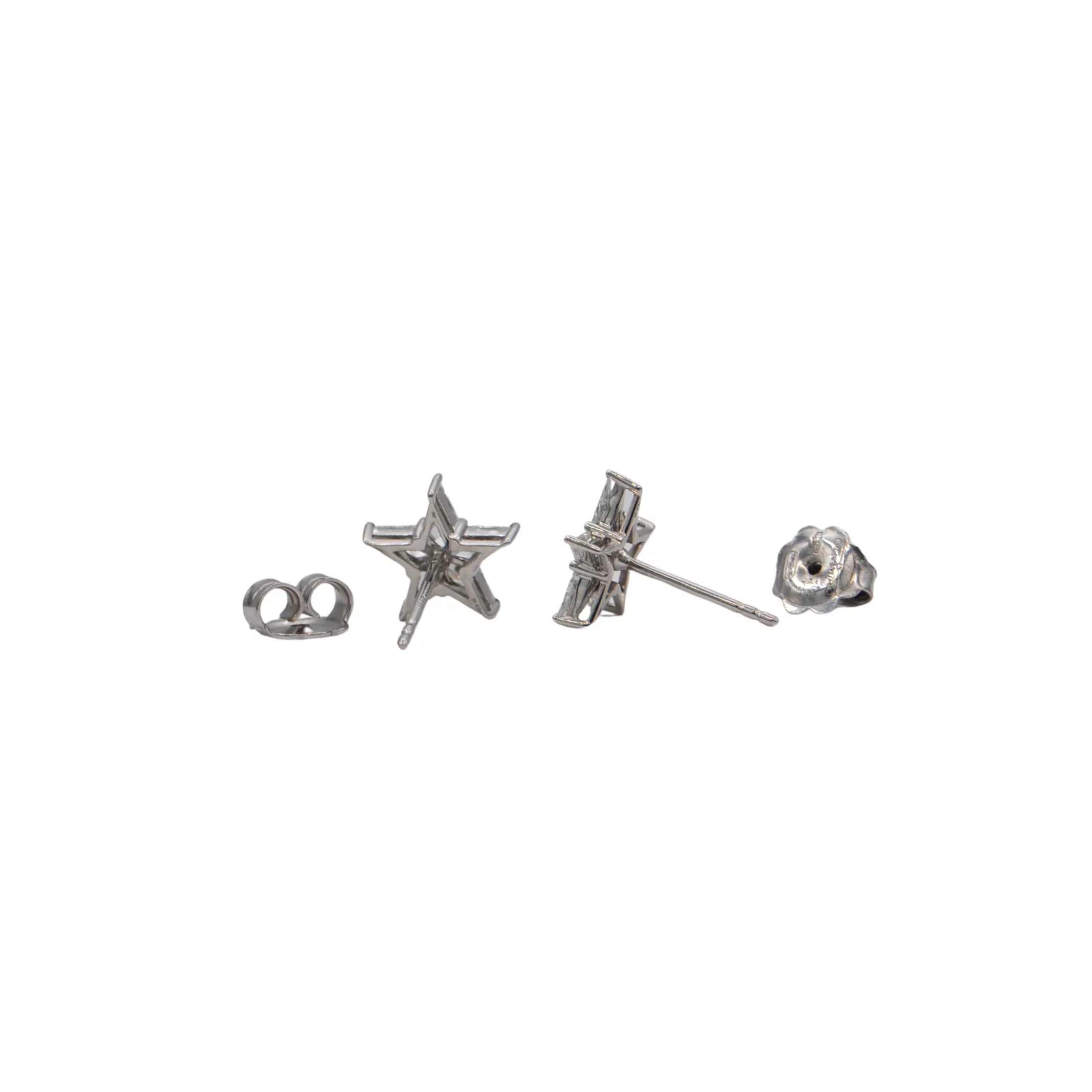 0.89ct Illusion Set Diamond Star Stud Earring