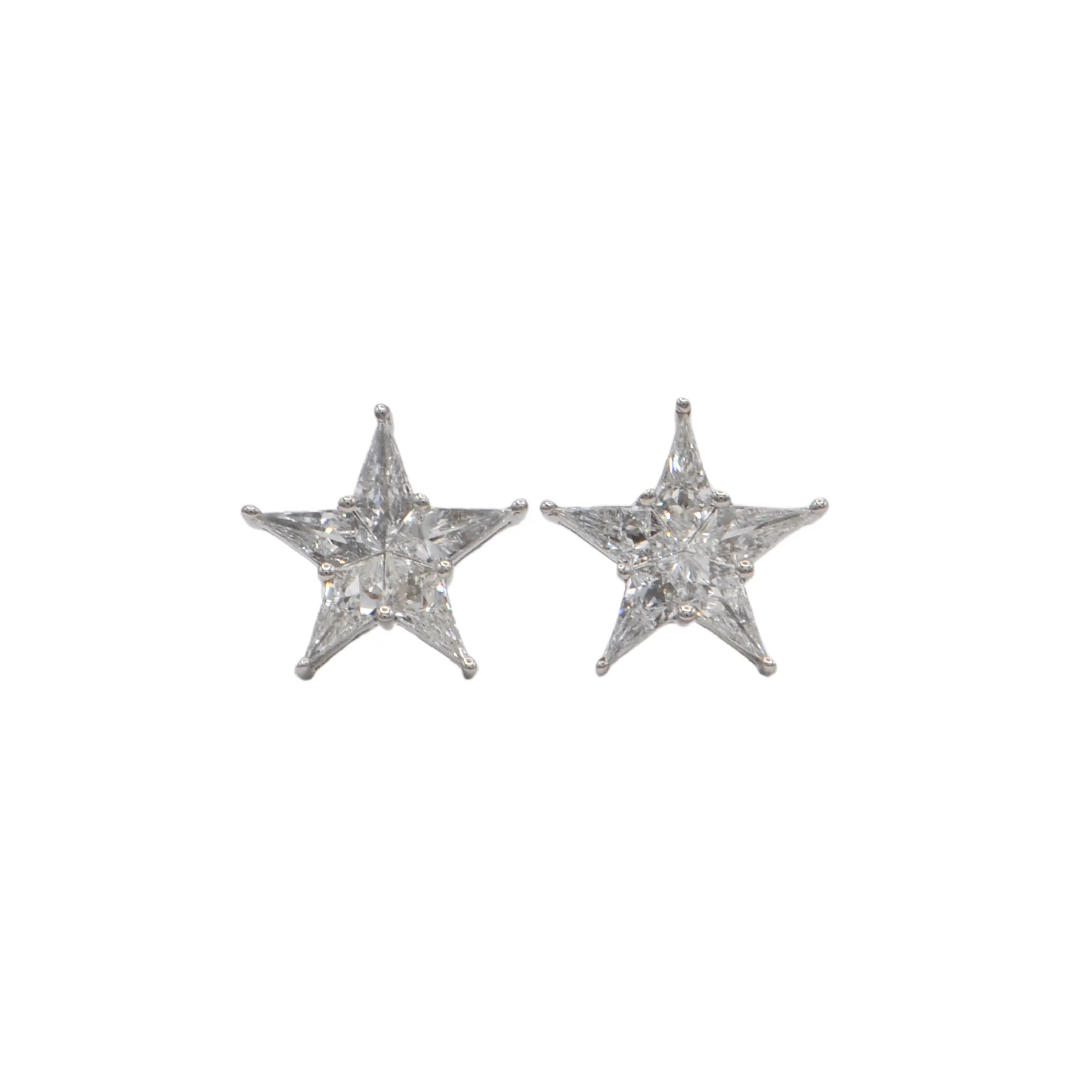 0.89ct Illusion Set Diamond Star Stud Earring