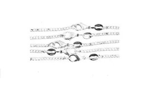 10 Pcs /Lot Fashion Silver Necklace Chain For Women