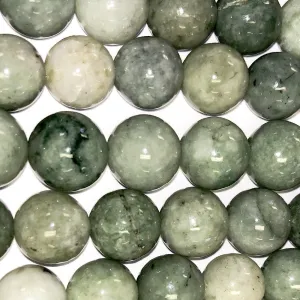 10mm Round Grade A Gemstone Beads - Burma Jade (Pack of 10)