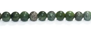 12mm Chinese Jade Round with 2.5mm Hole (aprox16)