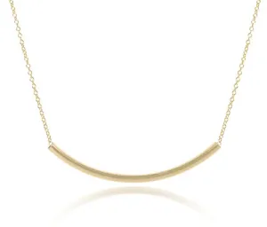 16" Necklace Gold - Bliss Bar Smooth