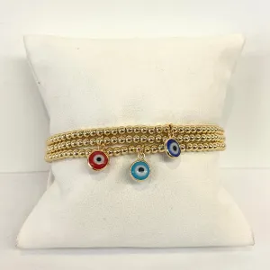 3MM Evil Eye Stretch Bracelet