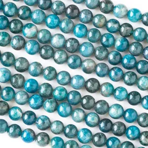 6mm Round Grade A Gemstone Beads - Apatite (Pack of 10)