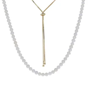 Adjustable Pearl Necklace