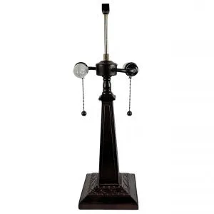 Amora Lighting AM350TL14, Tiffany Style Table Lamp Banker Mission 22" Tall