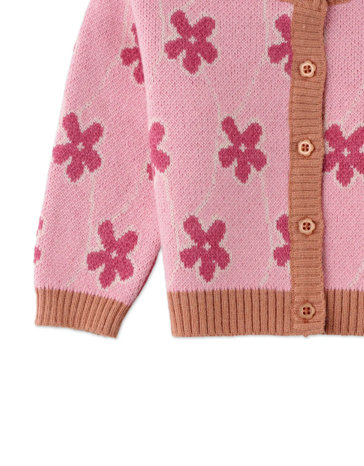 Baby Girl Floral Jacquard Cardigan