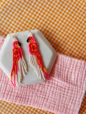 Birds in Love | Beaded Earrings