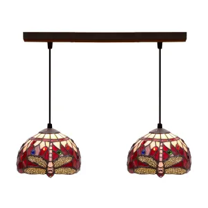 Ceiling Light Viro Red Iron 60 W 50 x 20 x 20 cm