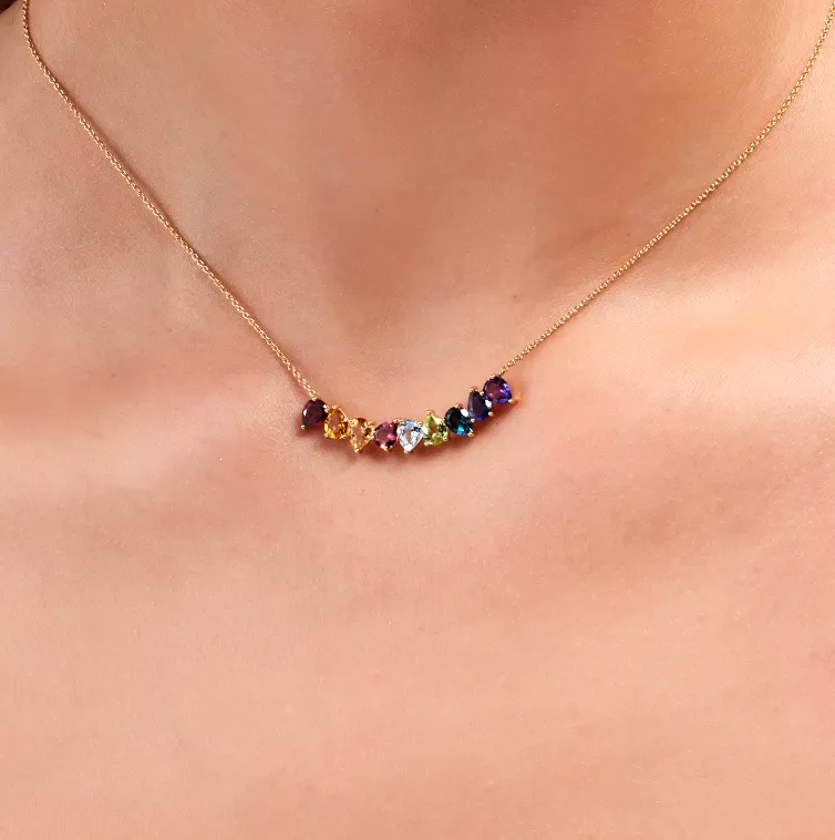 Chroma Pear Cut Necklace