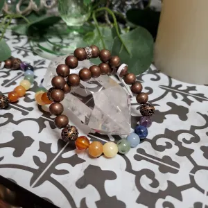 Copper Beads & Chakra Gemstone Bracelets