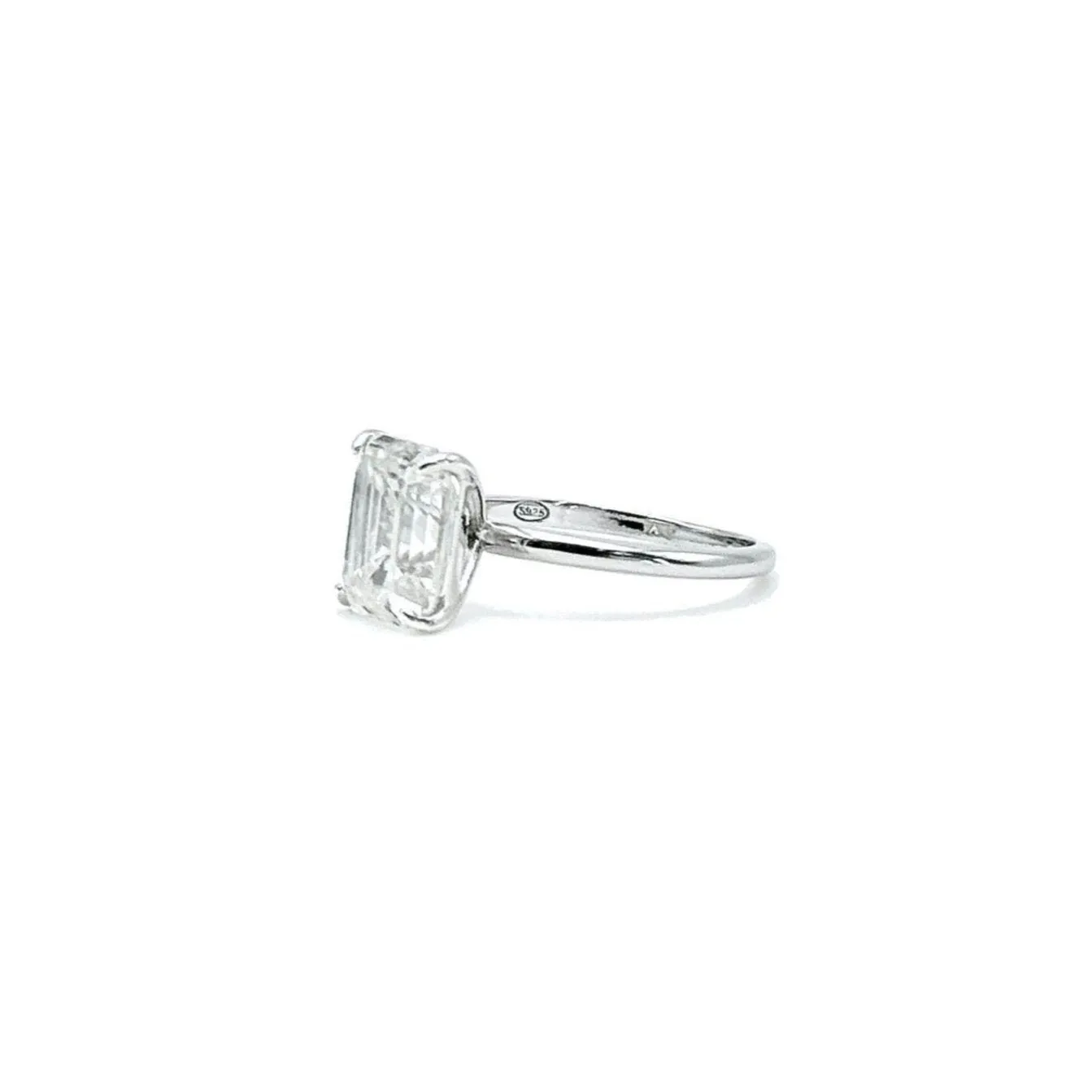 Emerald Cut Moissanite Ring