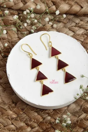 Enamel Hook Earring