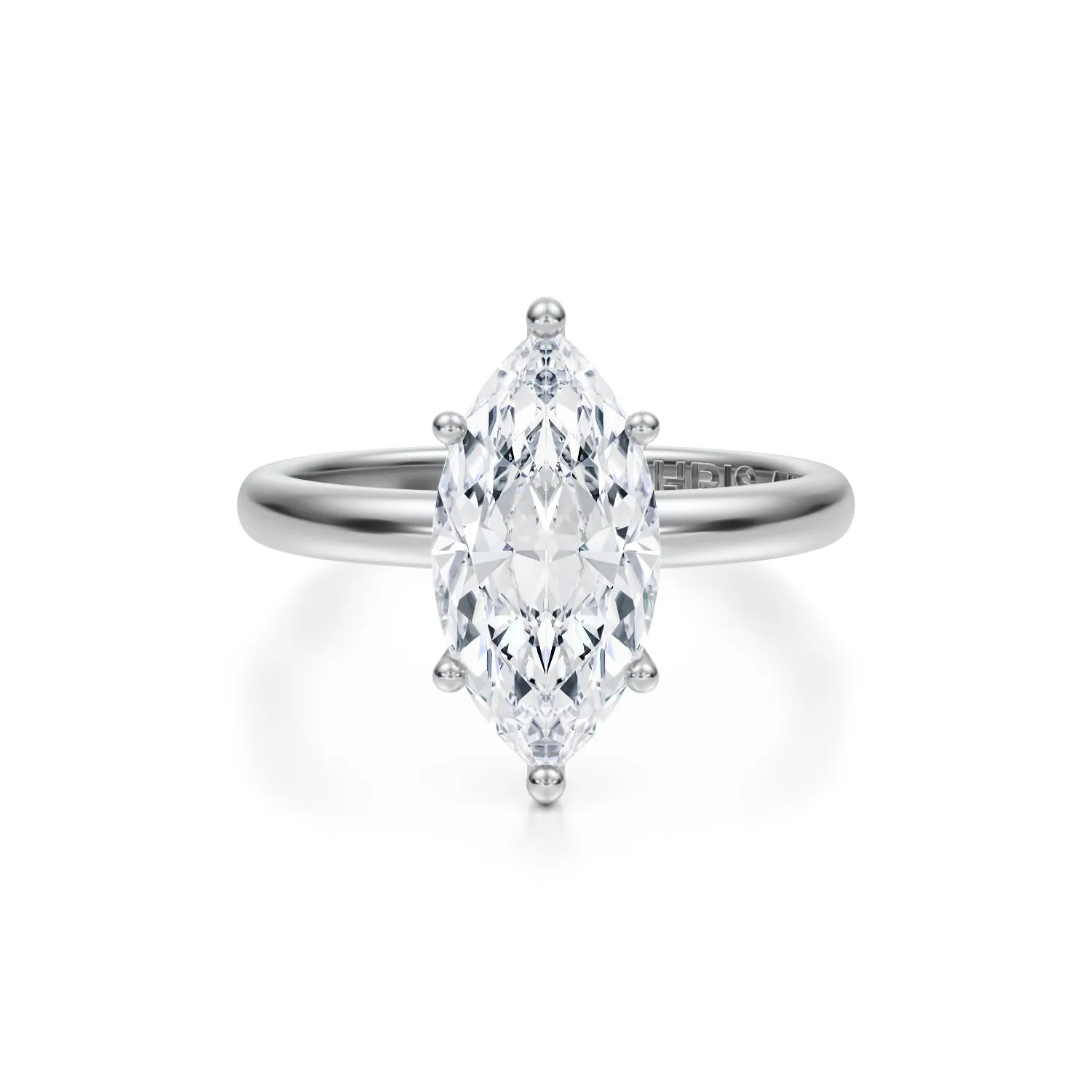 Engagement Ring - 3.00-Carat Marquis Brilliant Diamond Solitaire Engagement Ring