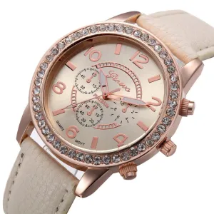 Fashion Crystal Geneva Womens Watches