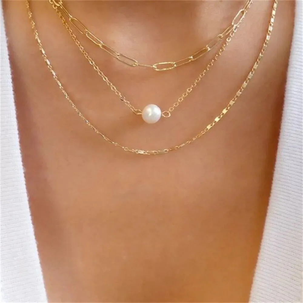 Faux Pearl Snake Necklaces Collection