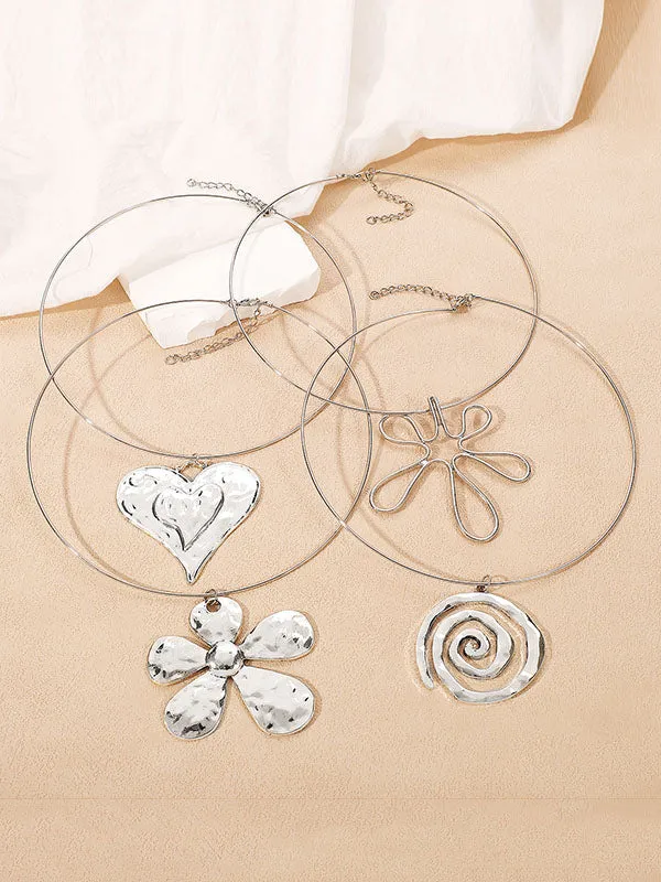 Flower Shape Necklaces Accessories