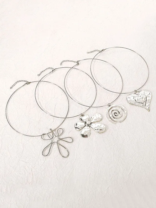 Flower Shape Necklaces Accessories