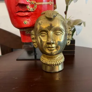 Gauri-1 : Brass Head Sculpture