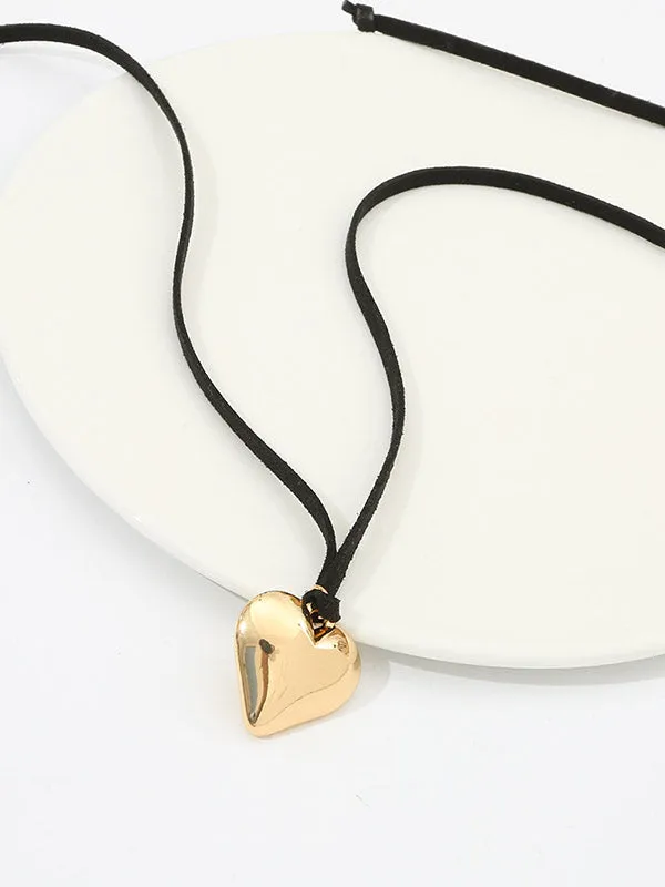 Heart Shape Hollow Necklaces Accessories