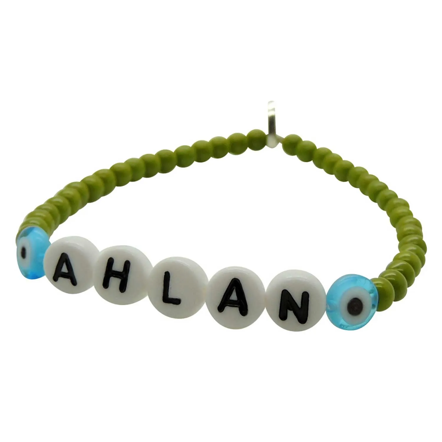 Hello Greeting Alphabet Glass Bead Bracelet