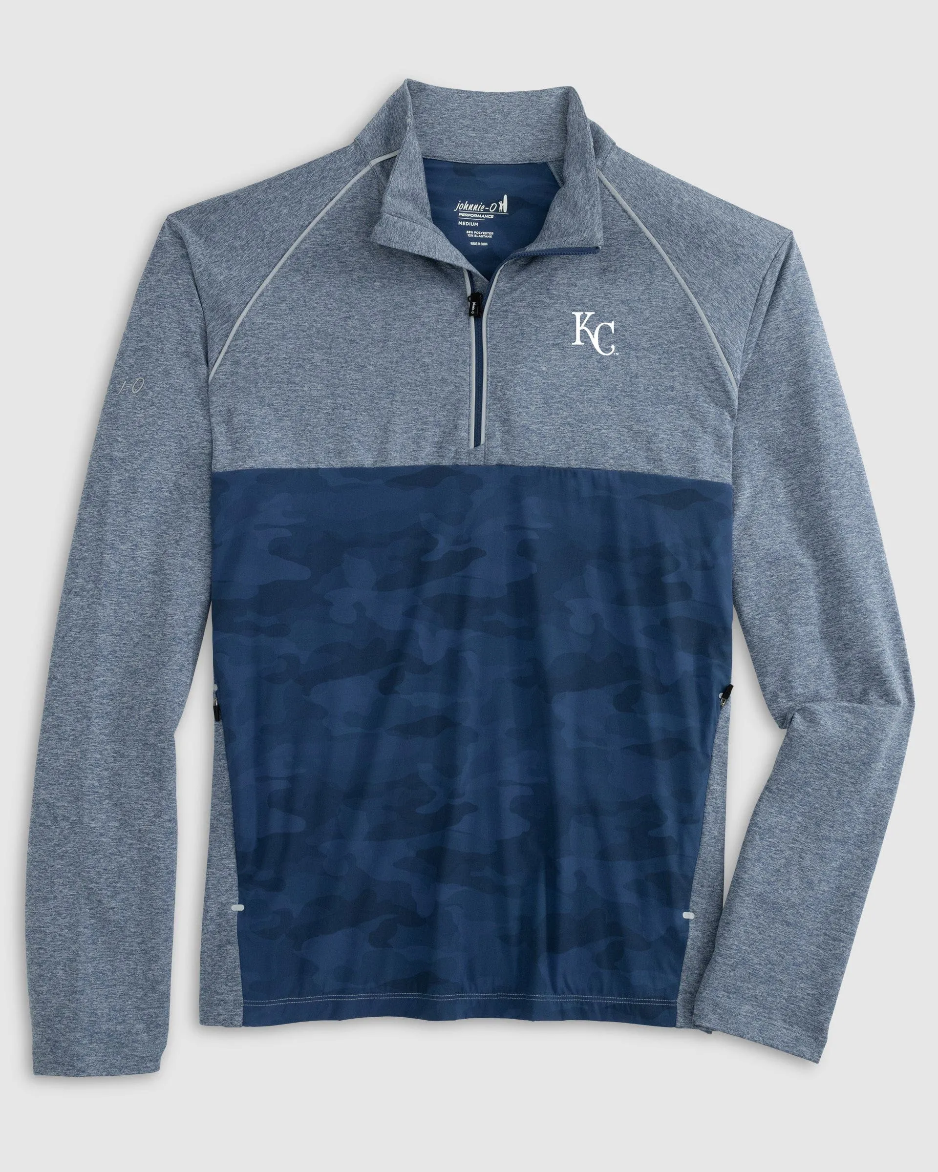 Kansas City Royals Keiser Camo Mixed Media 1/4 Zip