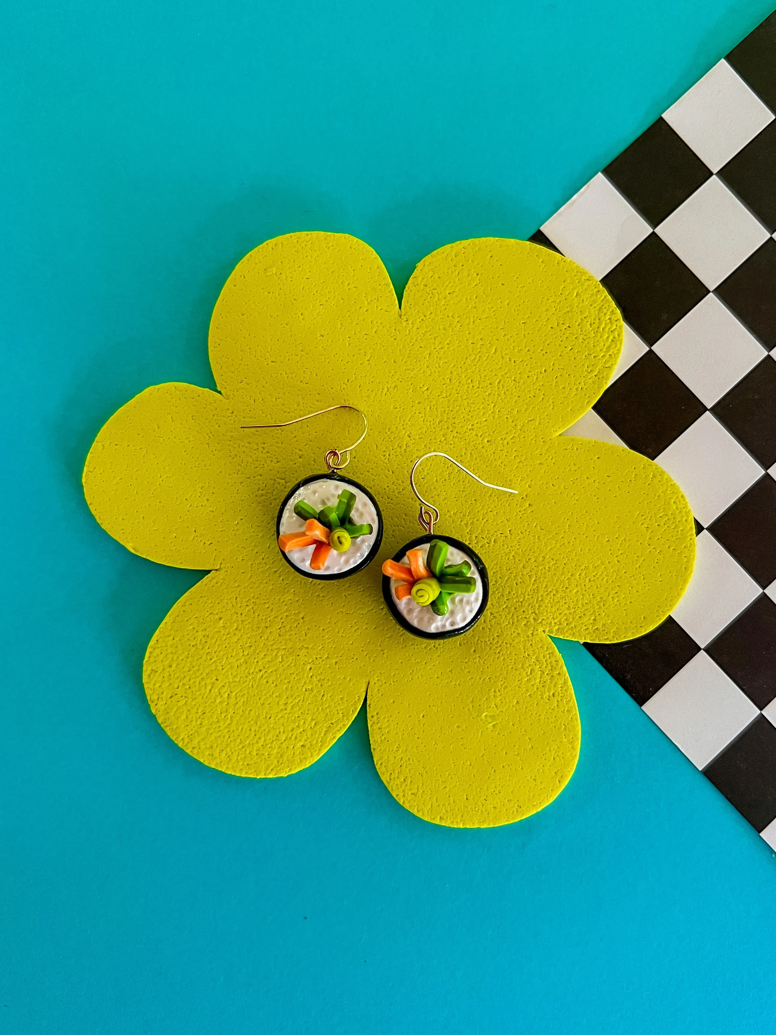 Kiko Sushi Earrings - Clay Sushi Earrings