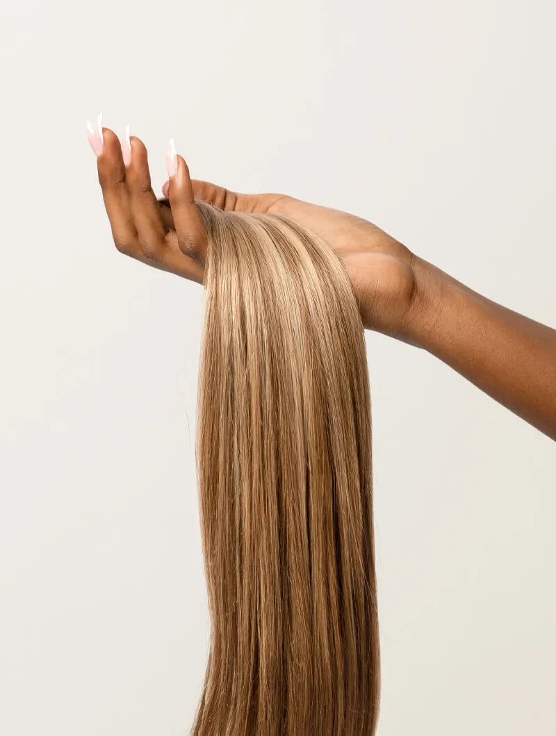 Medium Blonde Highlighted, 20" Classic Clip-In Hair Extensions, P6/16/613 | 120g