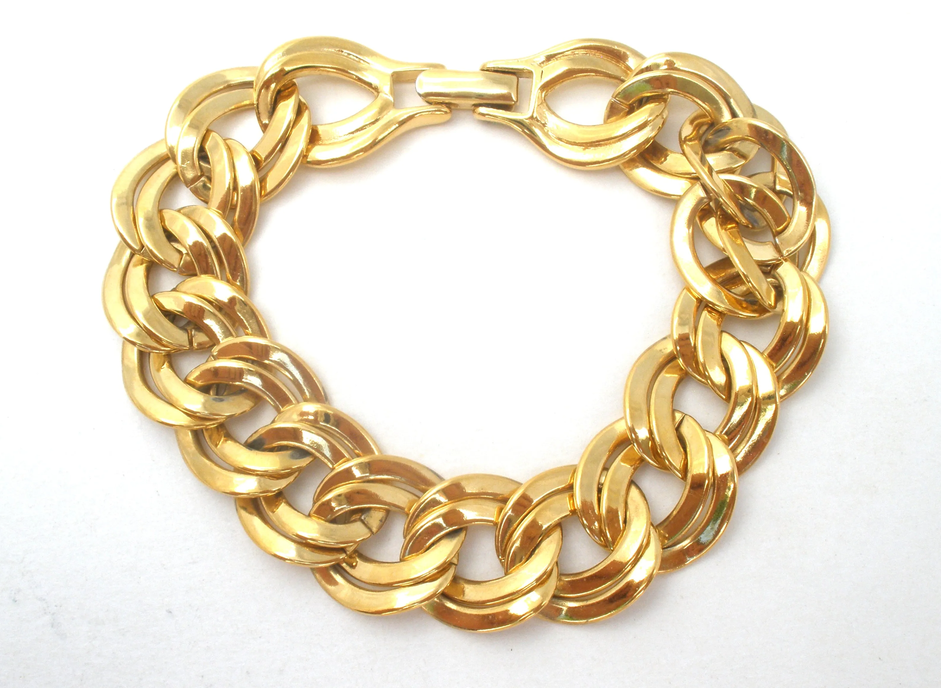 Monet Necklace & Bracelet Link Set Vintage