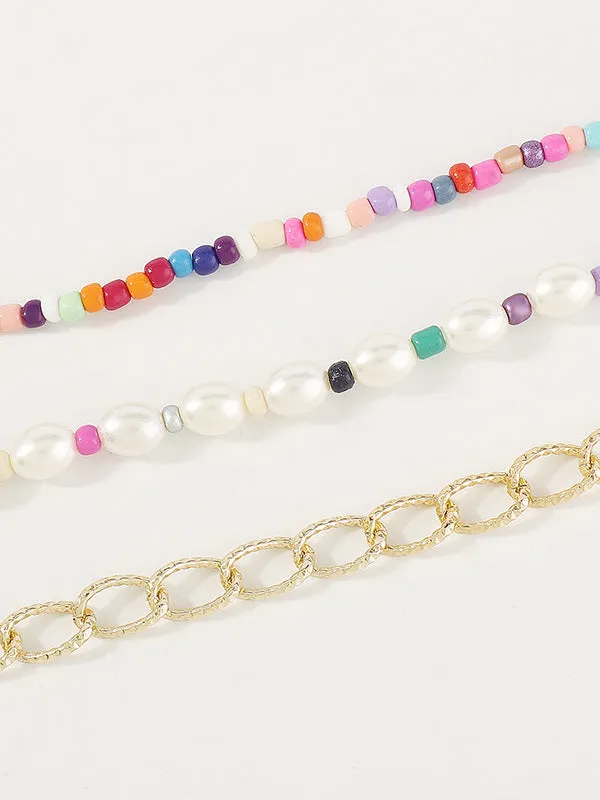 Multi-Colored Dainty Necklace Necklaces Accessories