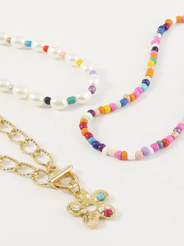 Multi-Colored Dainty Necklace Necklaces Accessories