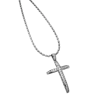 Redemption Cross - 18 Karat White Gold diamond Cross