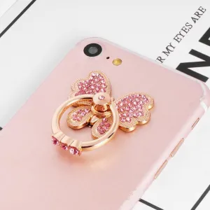 Rotating Butterfly Finger Ring Stand Holder For Cell Phone