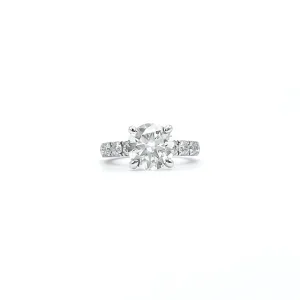 Round Cut Moissanite Ring