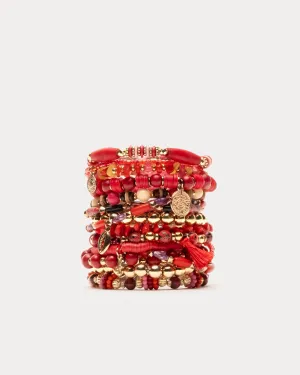 Santiago Beaded Stacked Bracelet