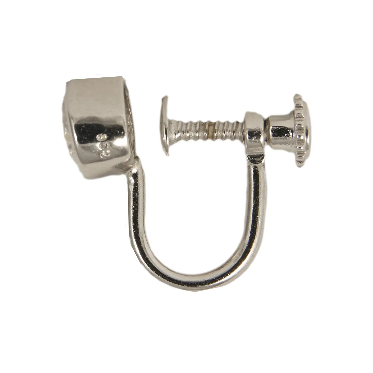 Screw On Cubic Half Hoop - 8mm