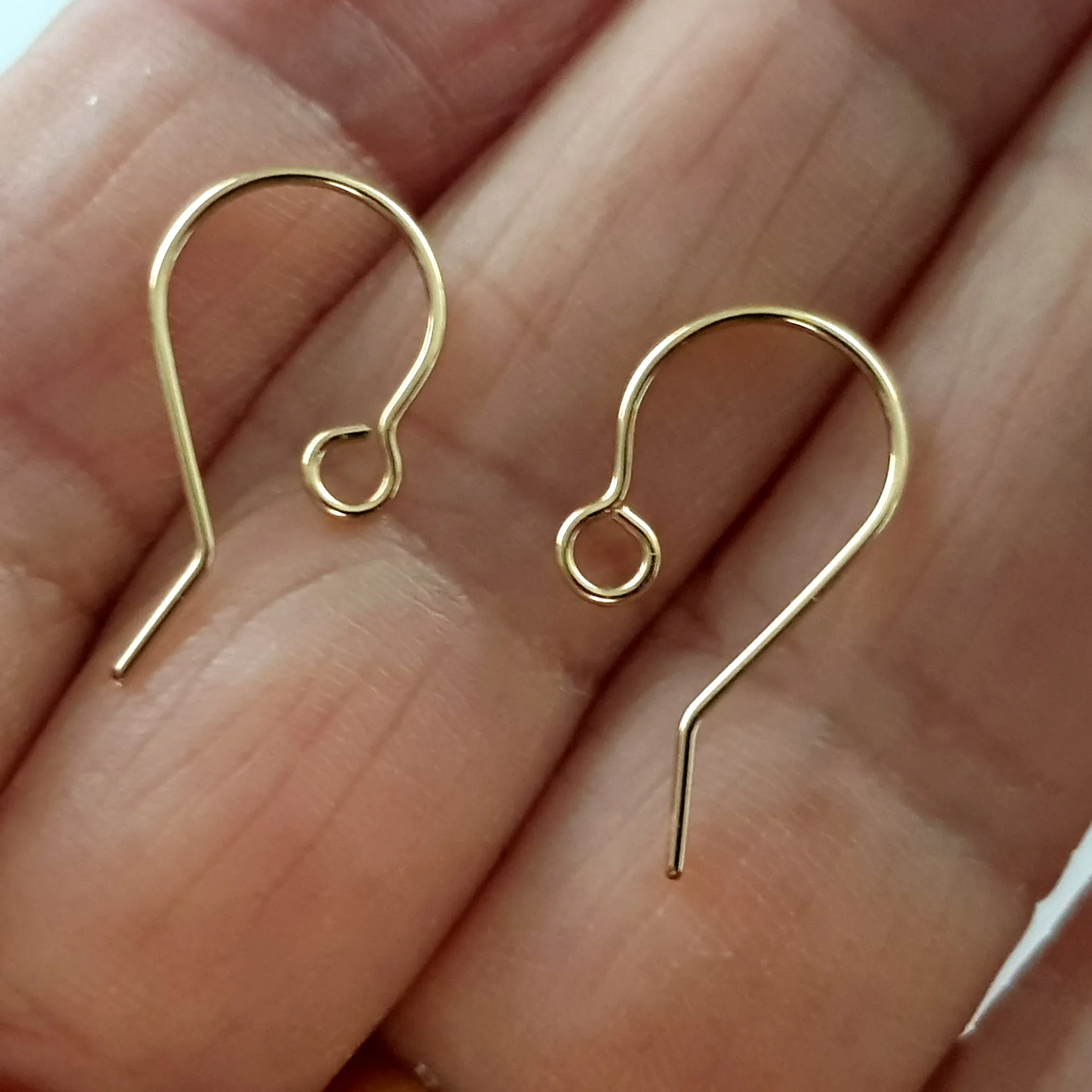 Shepherds Hook [1 Pair] Handmade Earring Wires Gold-Filled 14k | GF-023EH | Jewellery Making Supply