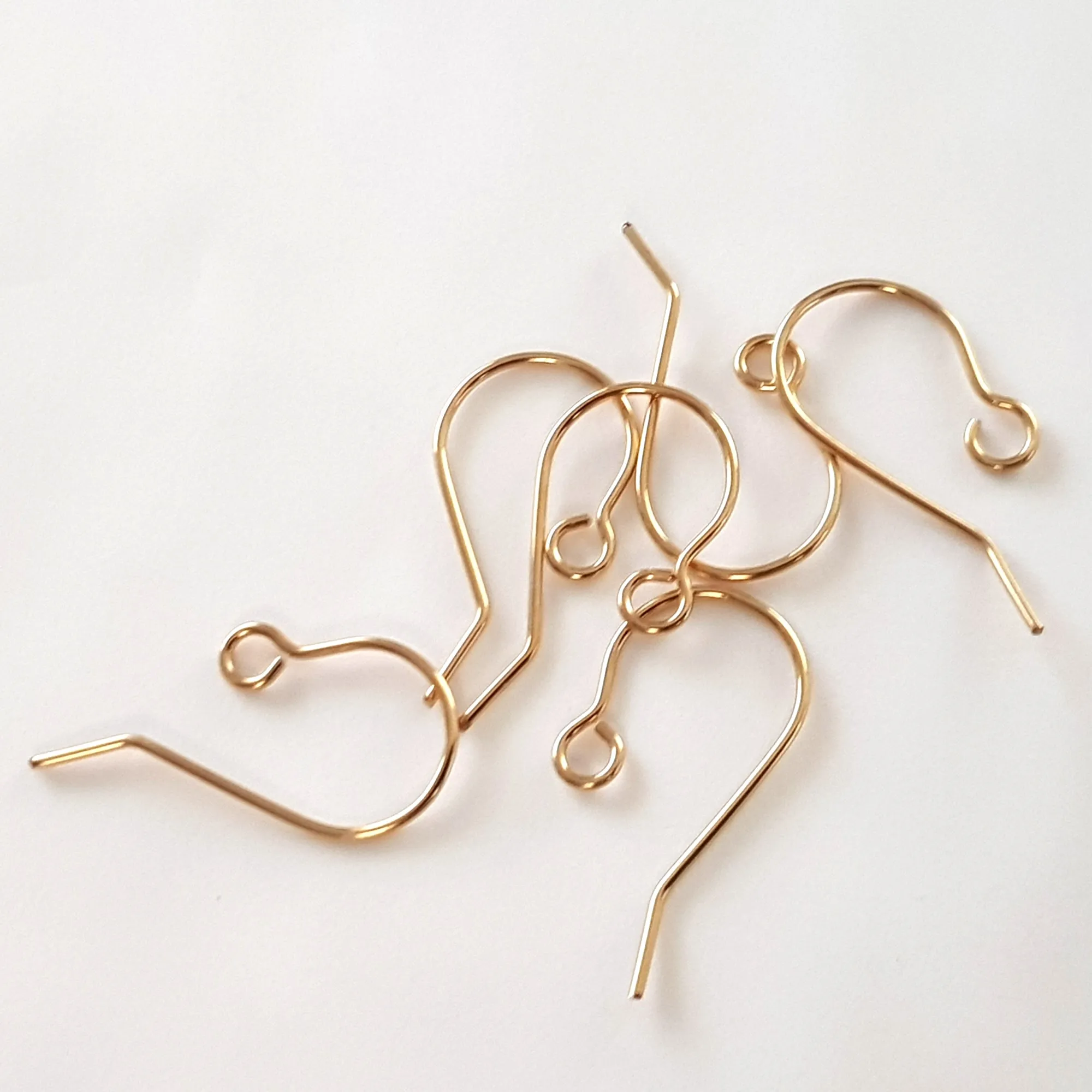 Shepherds Hook [1 Pair] Handmade Earring Wires Gold-Filled 14k | GF-023EH | Jewellery Making Supply