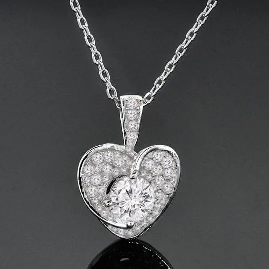 Sterling Silver Love Heart Necklaces