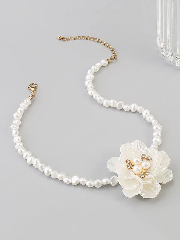 Three-Dimensional Flower Necklaces Accessories