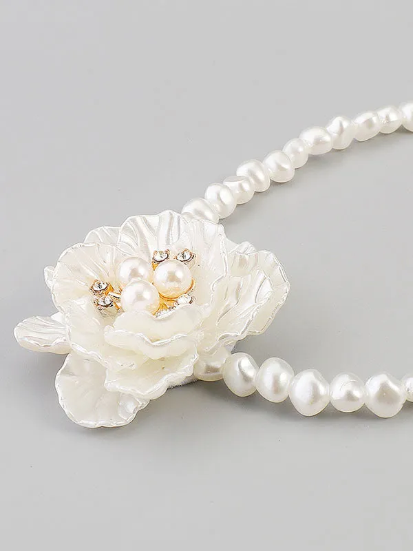 Three-Dimensional Flower Necklaces Accessories